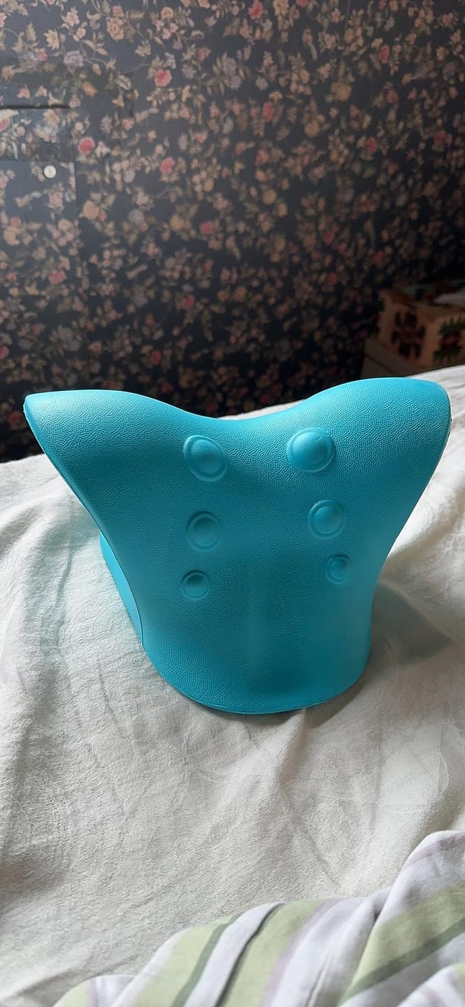 Customer photo review of NeckEase™ Cervical Neck Relaxer — Ergonomic Pain Relief Pillow