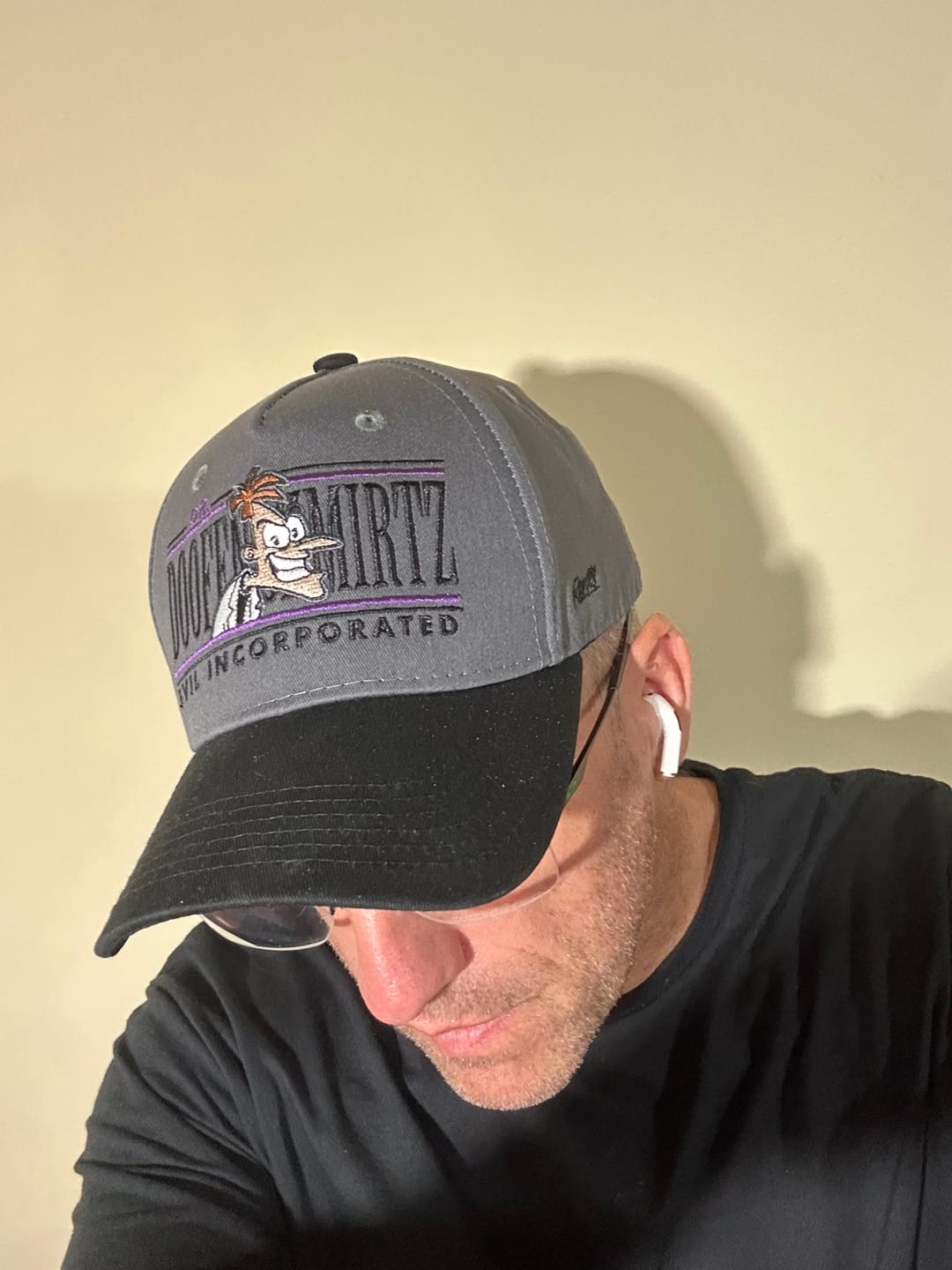 Customer photo review of Disney’s Phineas and Ferb "Doofenshmirtz Evil Incorporated" – 5-Panel Hat