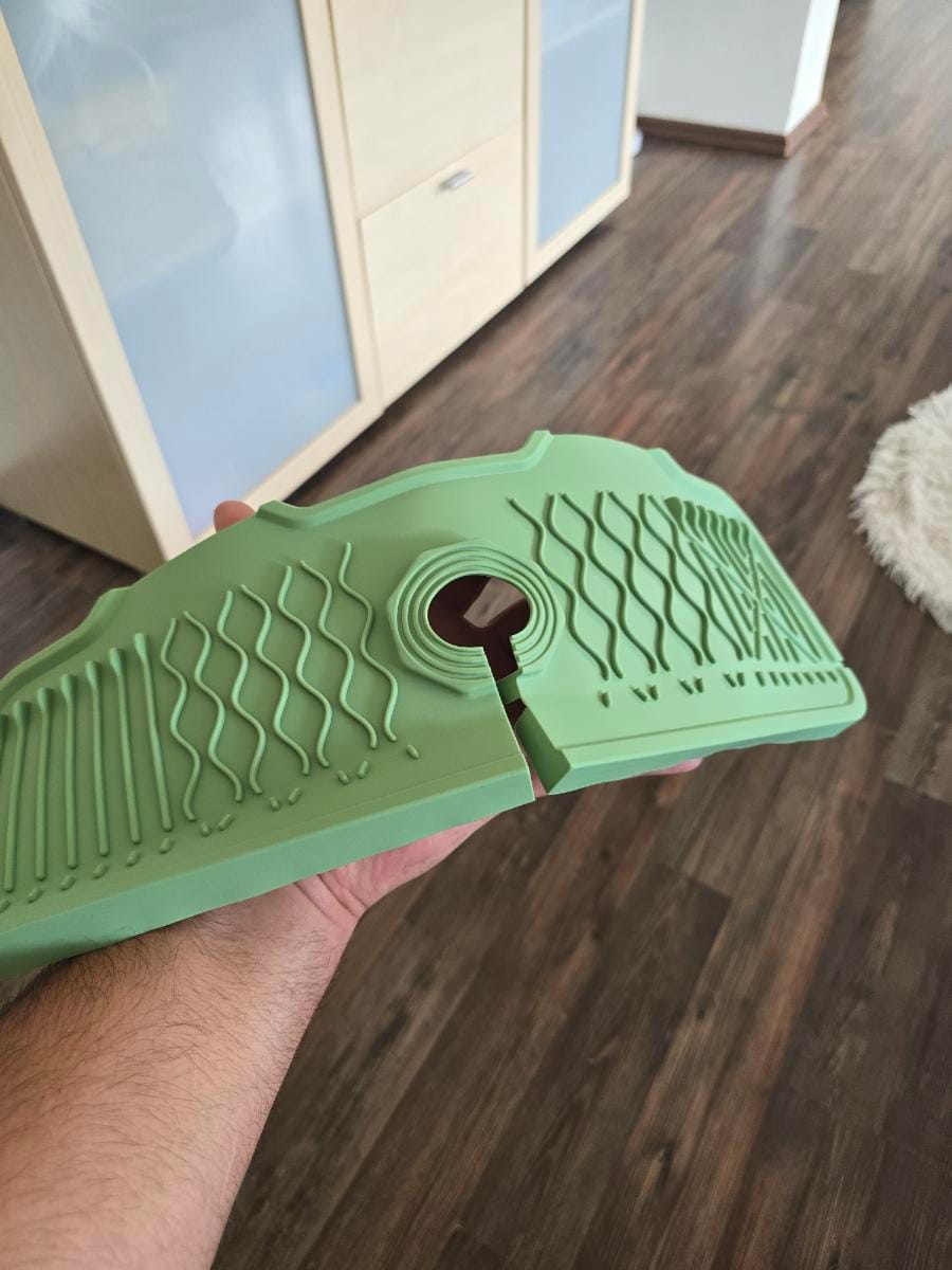 Customer photo review of Aqua Slope Rubber Faucet Sink Mat