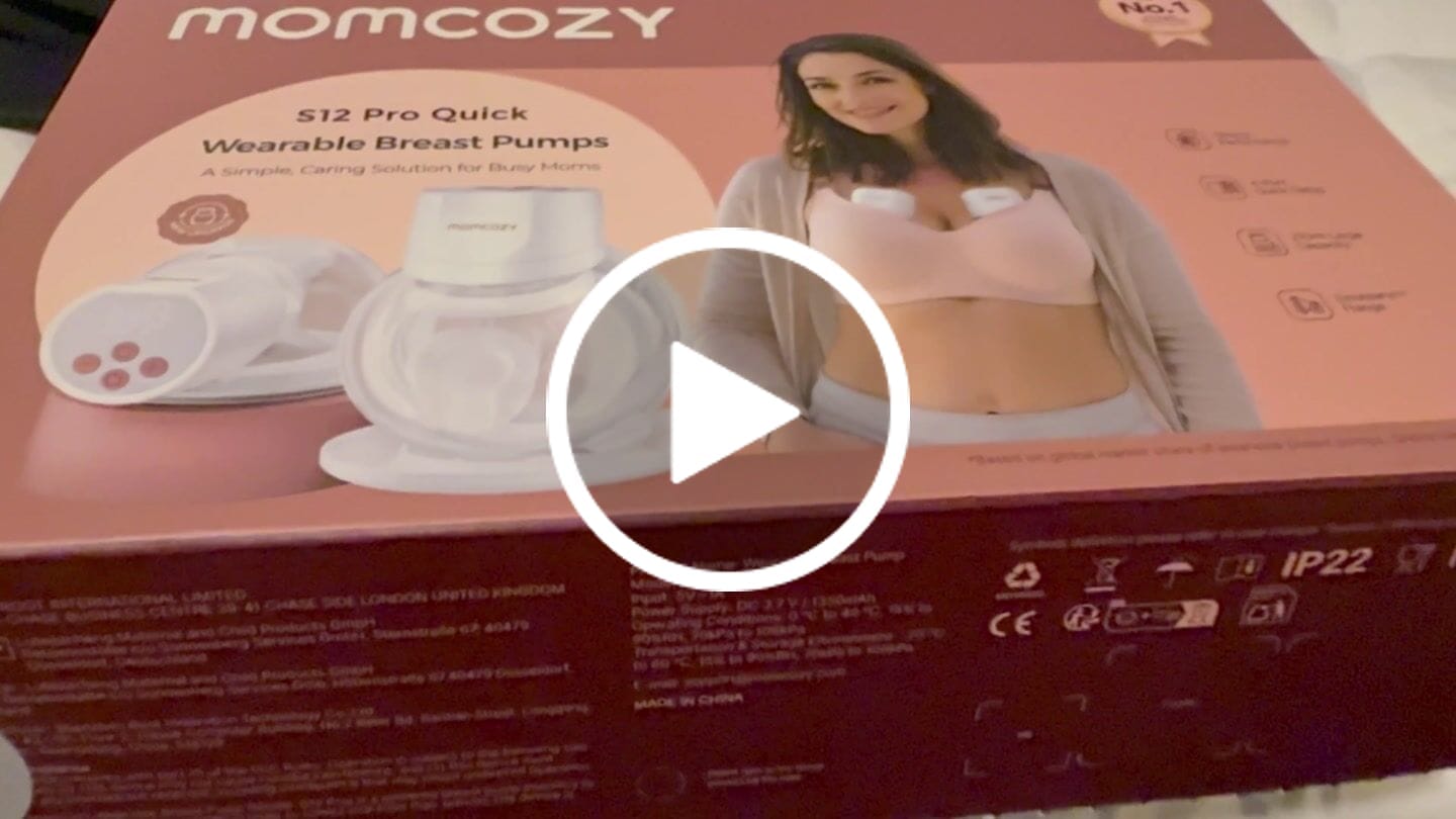 Customer video review of Momcozy Wearable Breast Pump S12 Pro Quick (White)