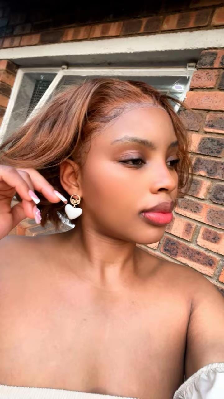 Customer photo review of White Era Adore Gold Earrings