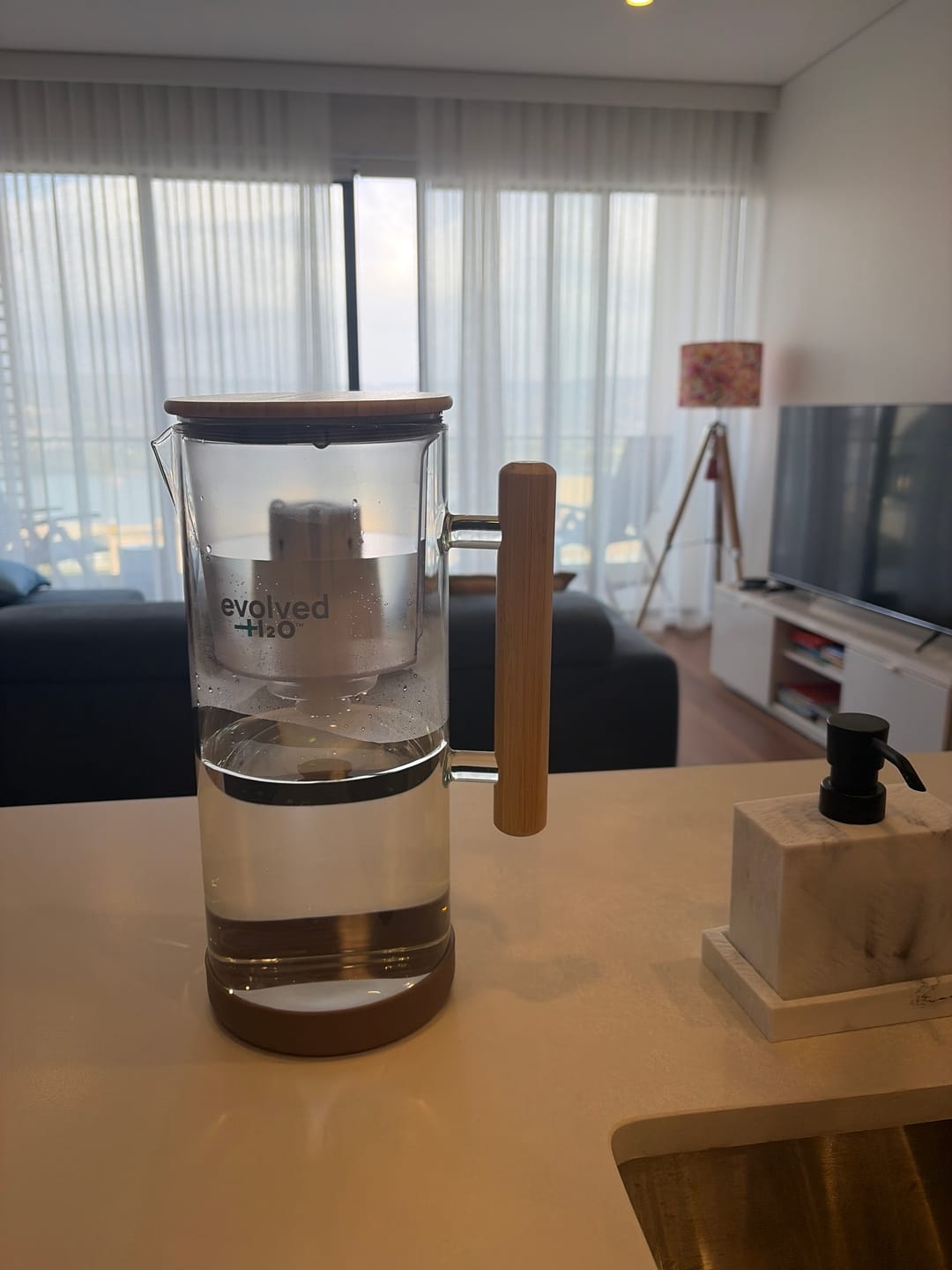 Customer photo review of Evolved H2O™ 3.5L Glass Water filter Jug