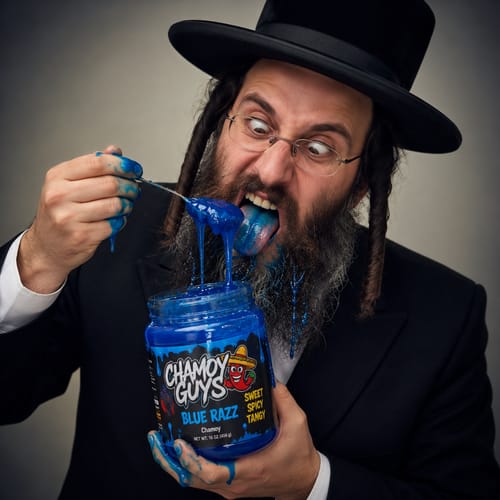 Customer photo review of Gooey Gummies - Sour Blue Goo