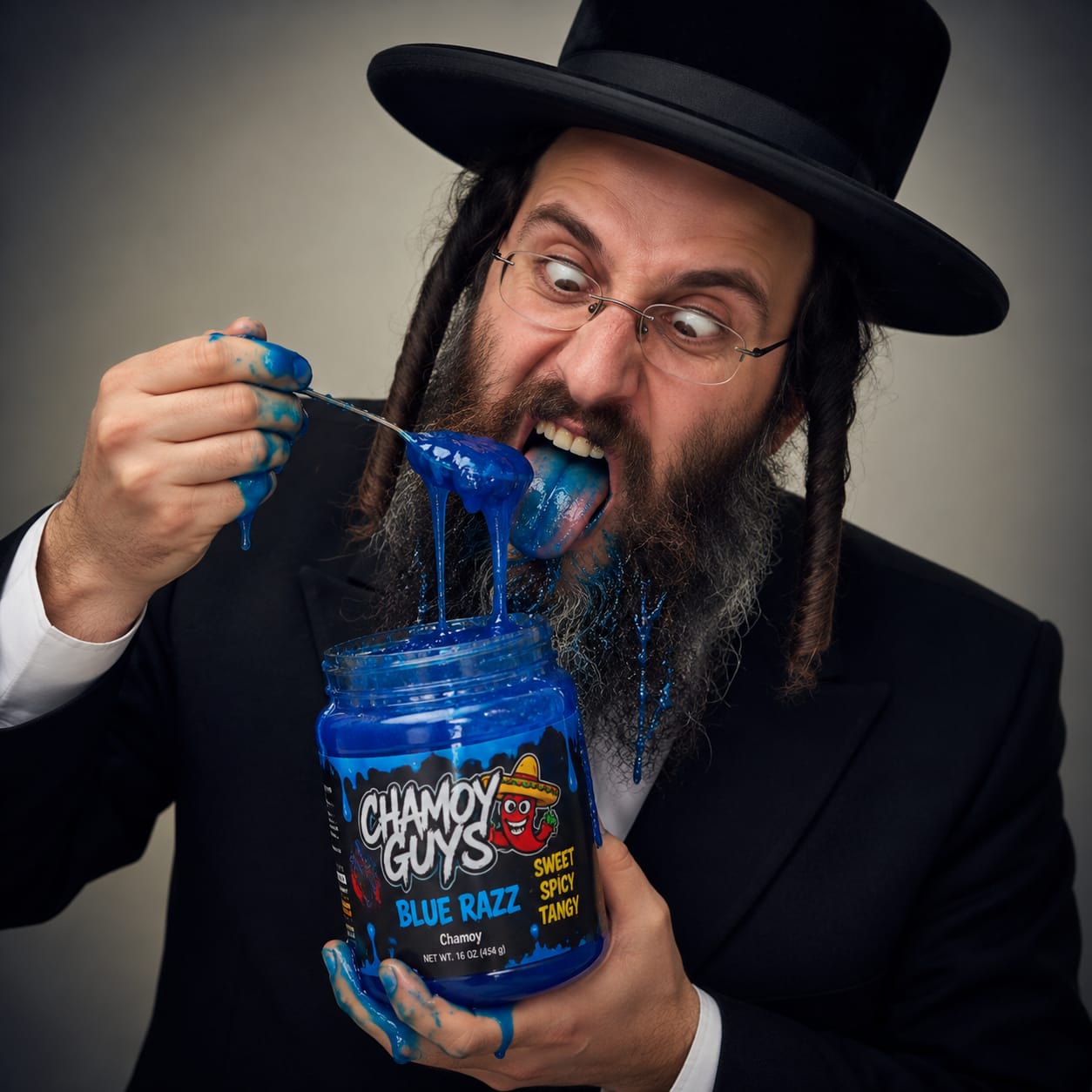 Customer photo review of Gooey Gummies - Sour Blue Goo
