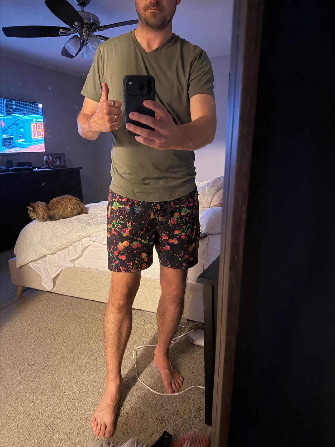 Customer photo review of Supernova – V1 Lined Training Shorts