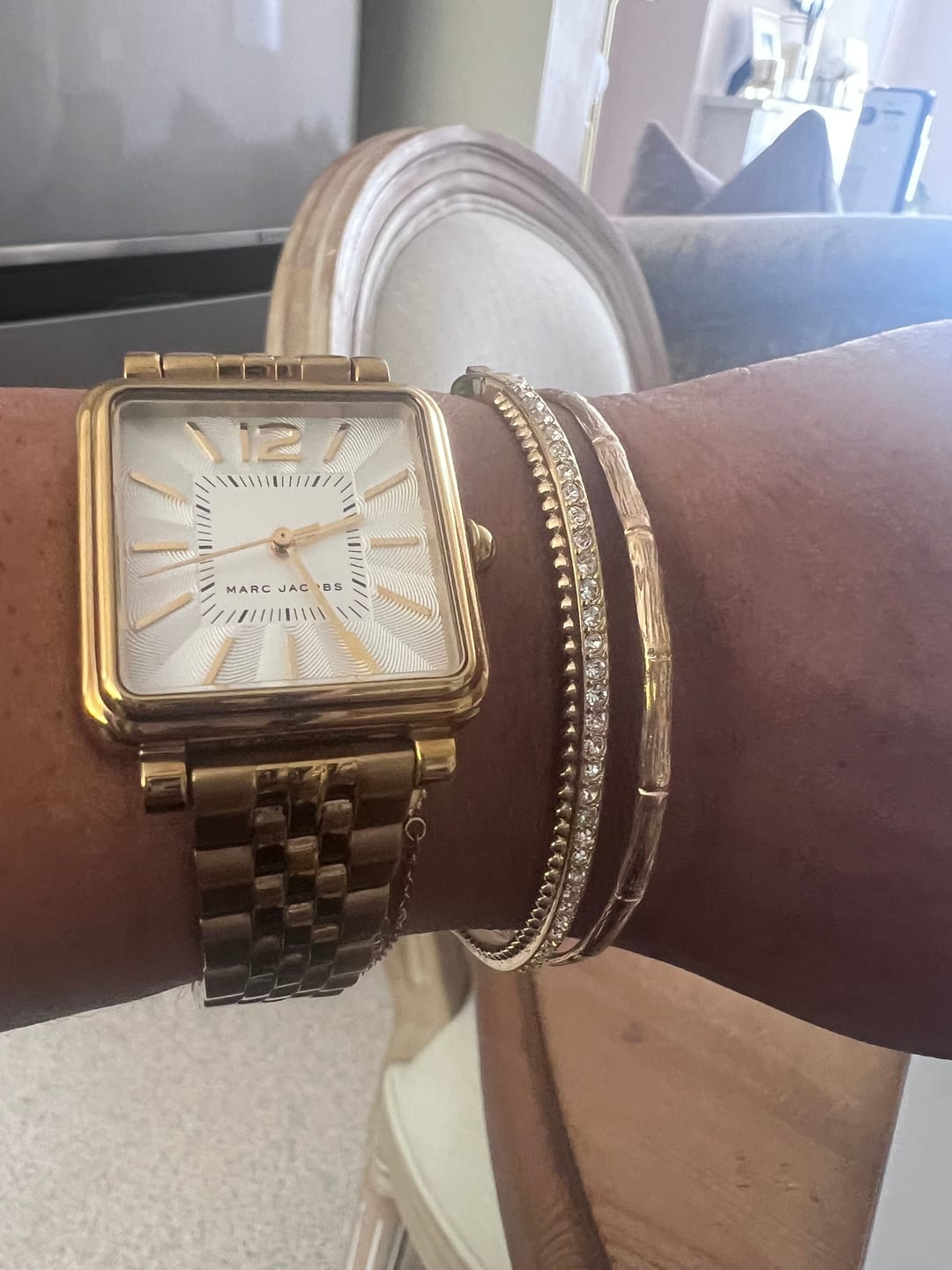 Customer photo review of Crested Bangle