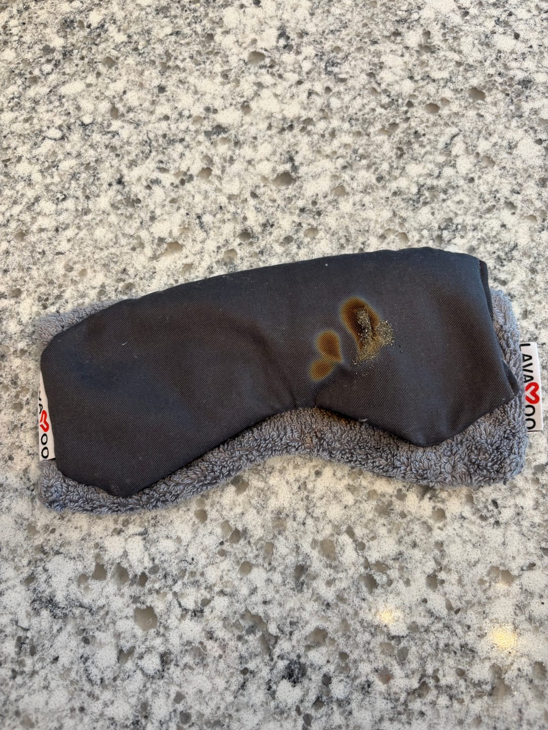 Customer photo review of Lavayoo Eye Mask + Moist Heat | Lava Sand Weighted Heating & Cooling Pad For Eyes | Eye Relief | Microwavable, Washable, & Odorless