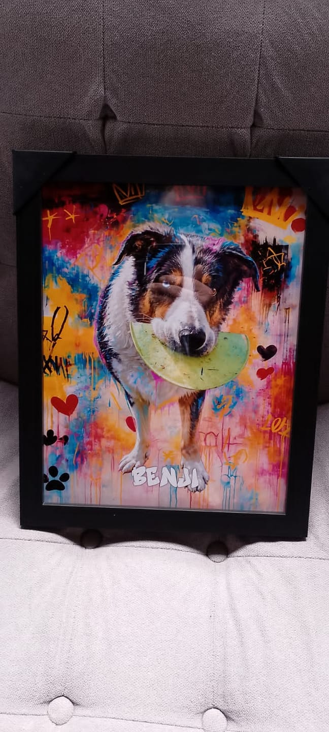 Customer photo review of Graffiti -  Personalised Poster