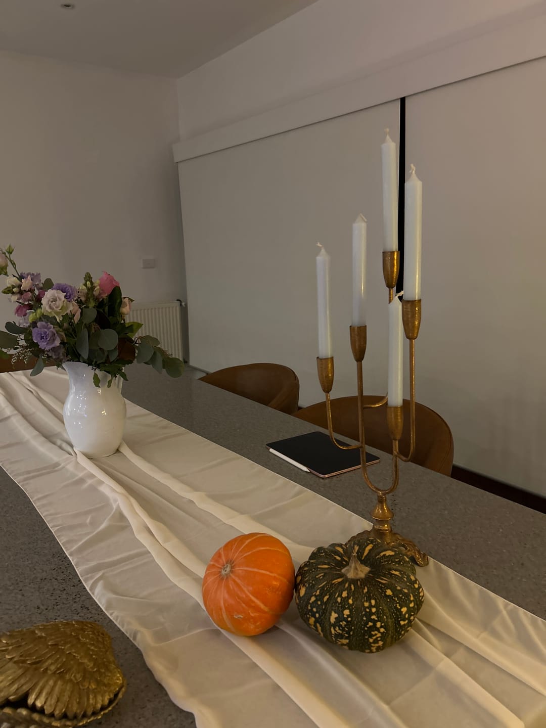 Customer photo review of Lisette French Provincial Candelabra, Antique Gold Five Taper Candle Holder with Scrolled Base
