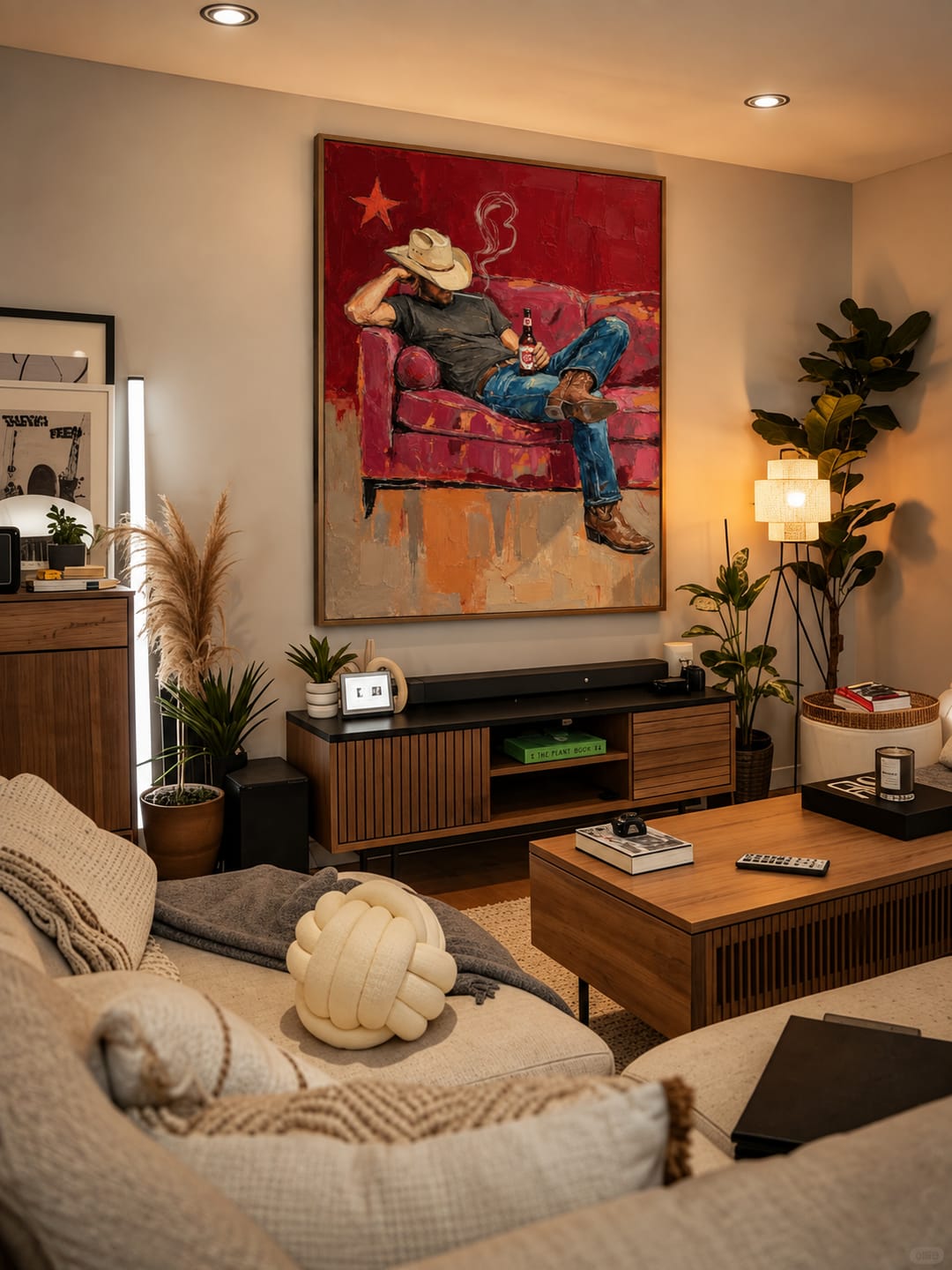 Customer photo review of Cowboy Siesta Wall Art