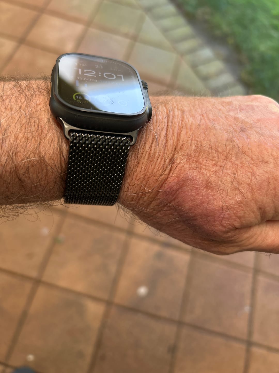 Customer photo review of Titanium Milanese Loop