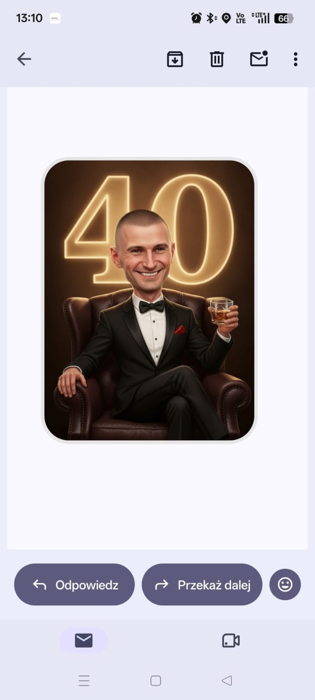 Customer photo review of Karykatura ze zdjęcia – Urodzinowa #17