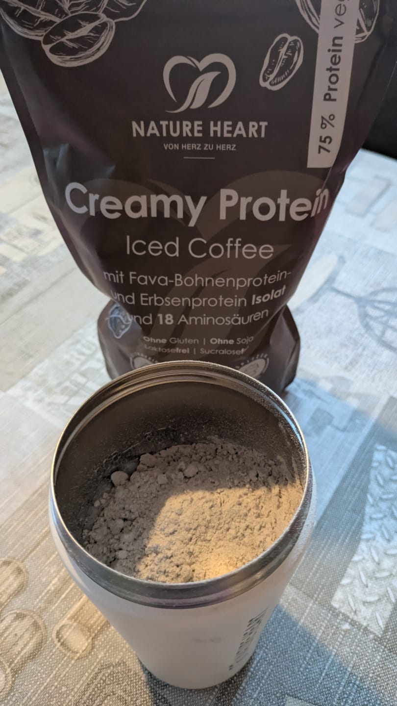 Customer photo review of Creamy Protein Iced Coffee