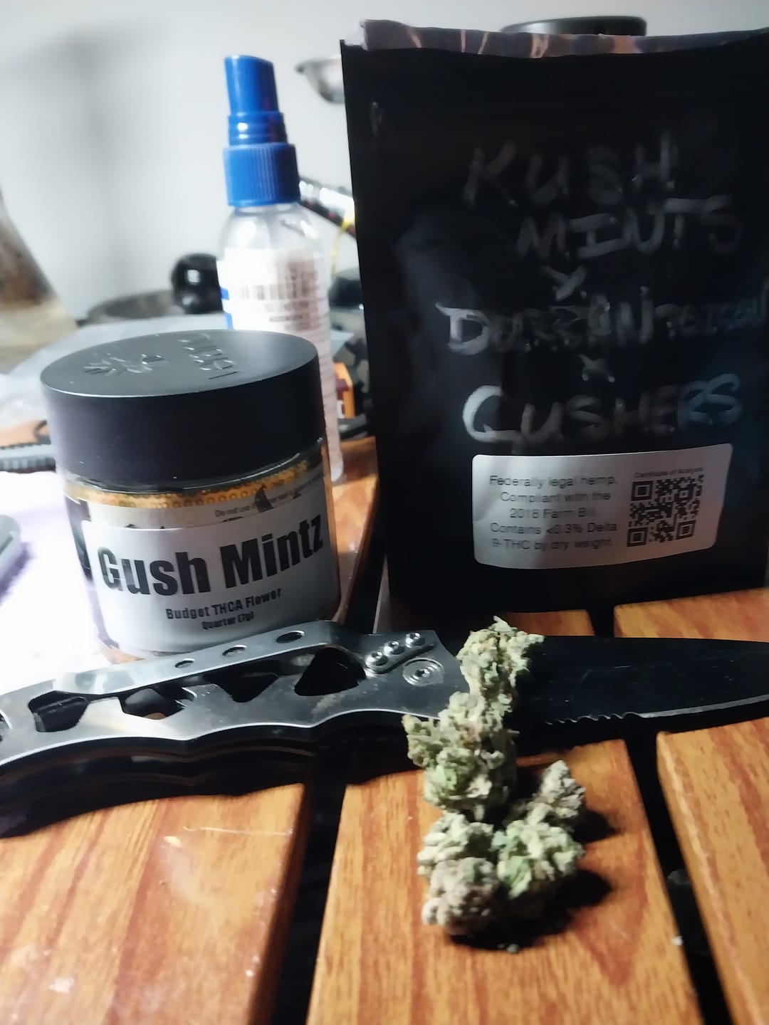 Customer photo review of Gush Mintz THCA Flower (Budget)
