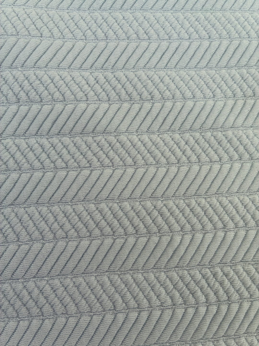 Customer photo review of Blue Herringbone Quilted Jersey Fabric