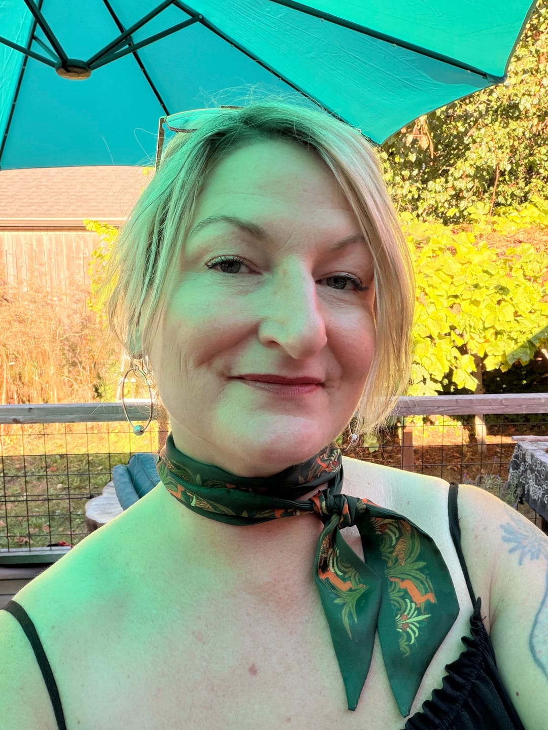 Customer photo review of Hunt Skinny Scarf
