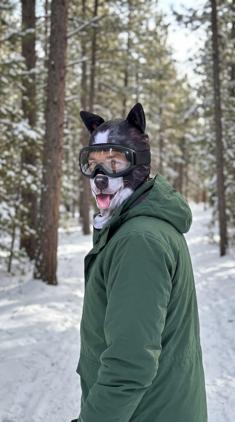 Customer photo review of Purrmasky Animal Ski Mask Packs