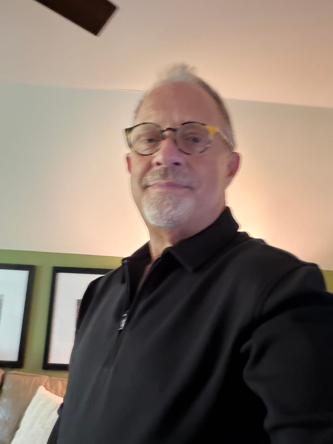 Customer photo review of Aura Zip Polo Long Sleeve