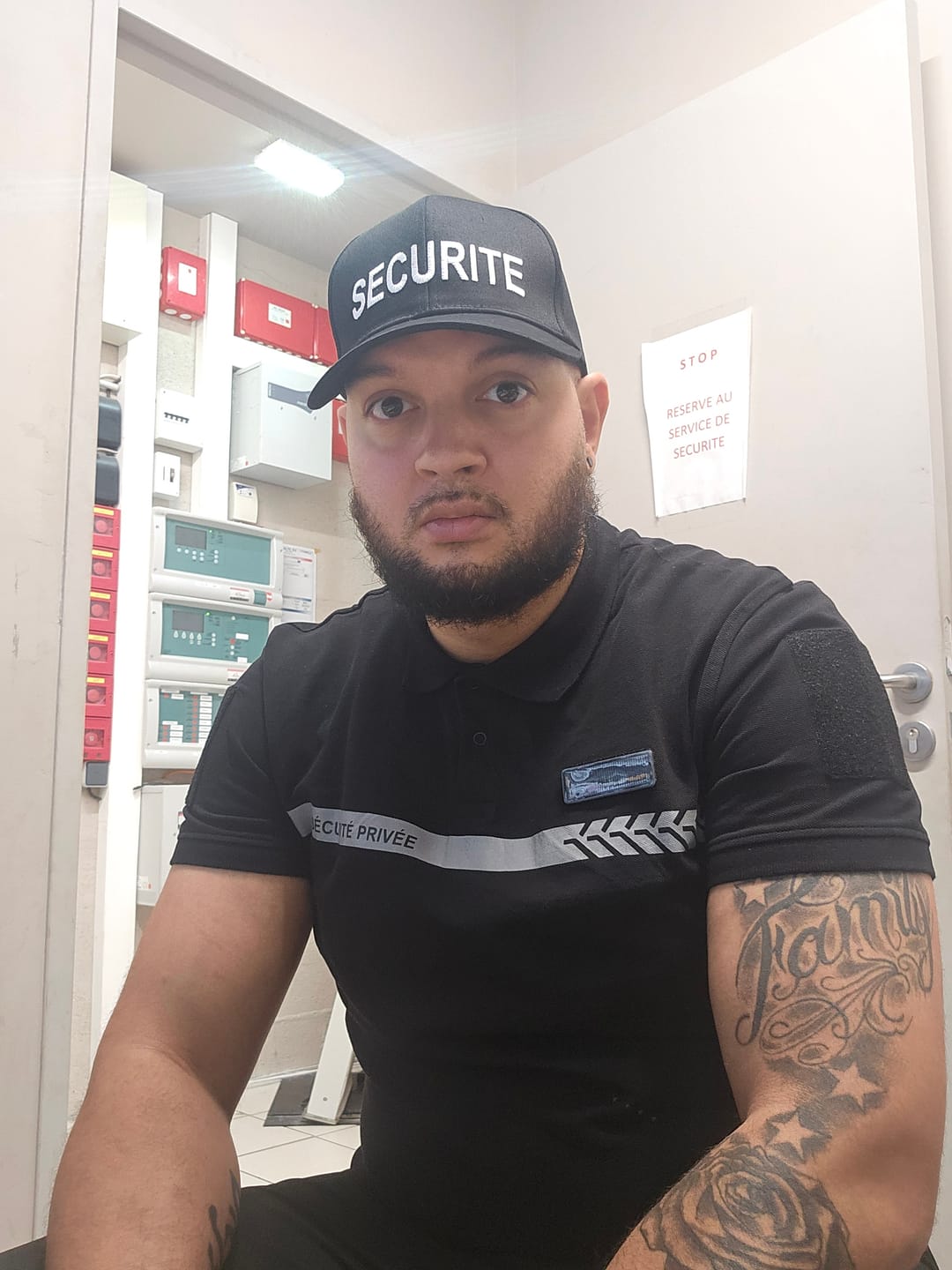 Customer photo review of Casquette Sécurité SÉCU-ONE noir