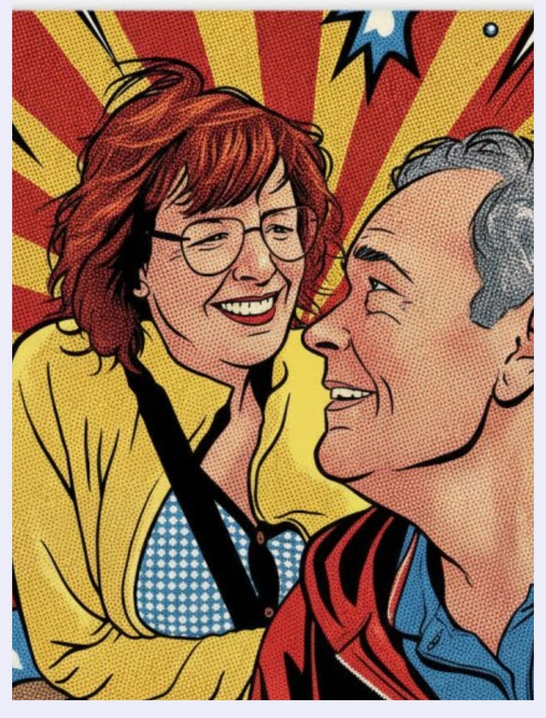 Customer photo review of Pop Art Tegel – Jouw Foto als Vintage Comic Book Illustratie