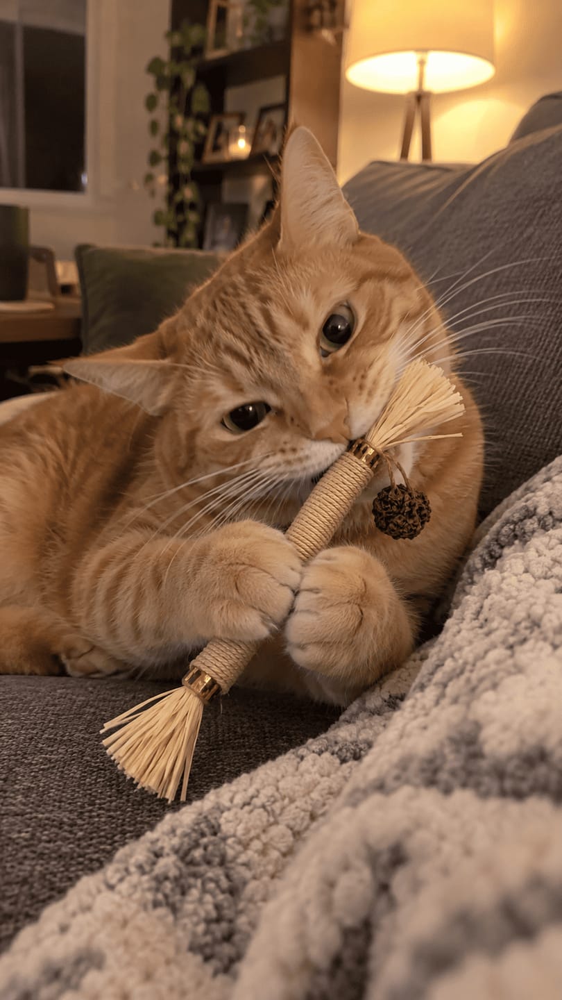 Customer photo review of Mordedor para Higiene Dental de Gatos