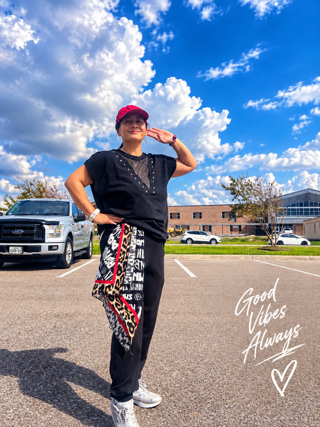 Customer photo review of Rock 'n' Roll Bandanas 2PK