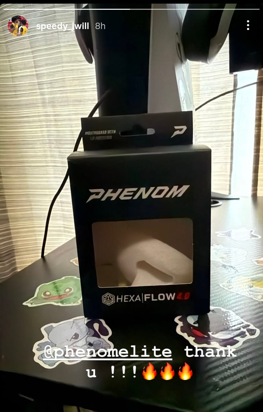 Customer photo review of Phenom Elite Hexa-Flow 4.0 Football Mouthguard – Team Color Edition (Adult & Youth)