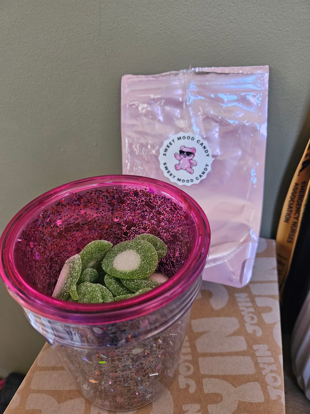 Customer photo review of Just Enough - Sour Kiwi Slices