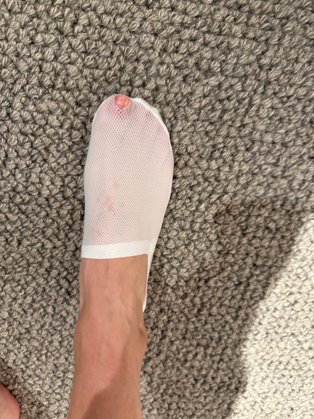 Customer photo review of 3 Pack Invisible Socks