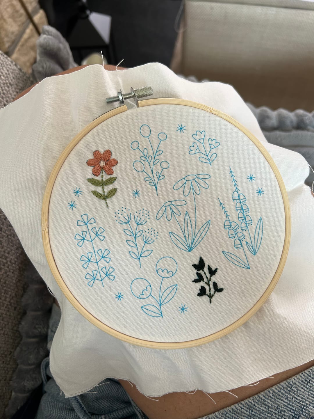Customer photo review of WILDFLOWER - Embroidery Kit