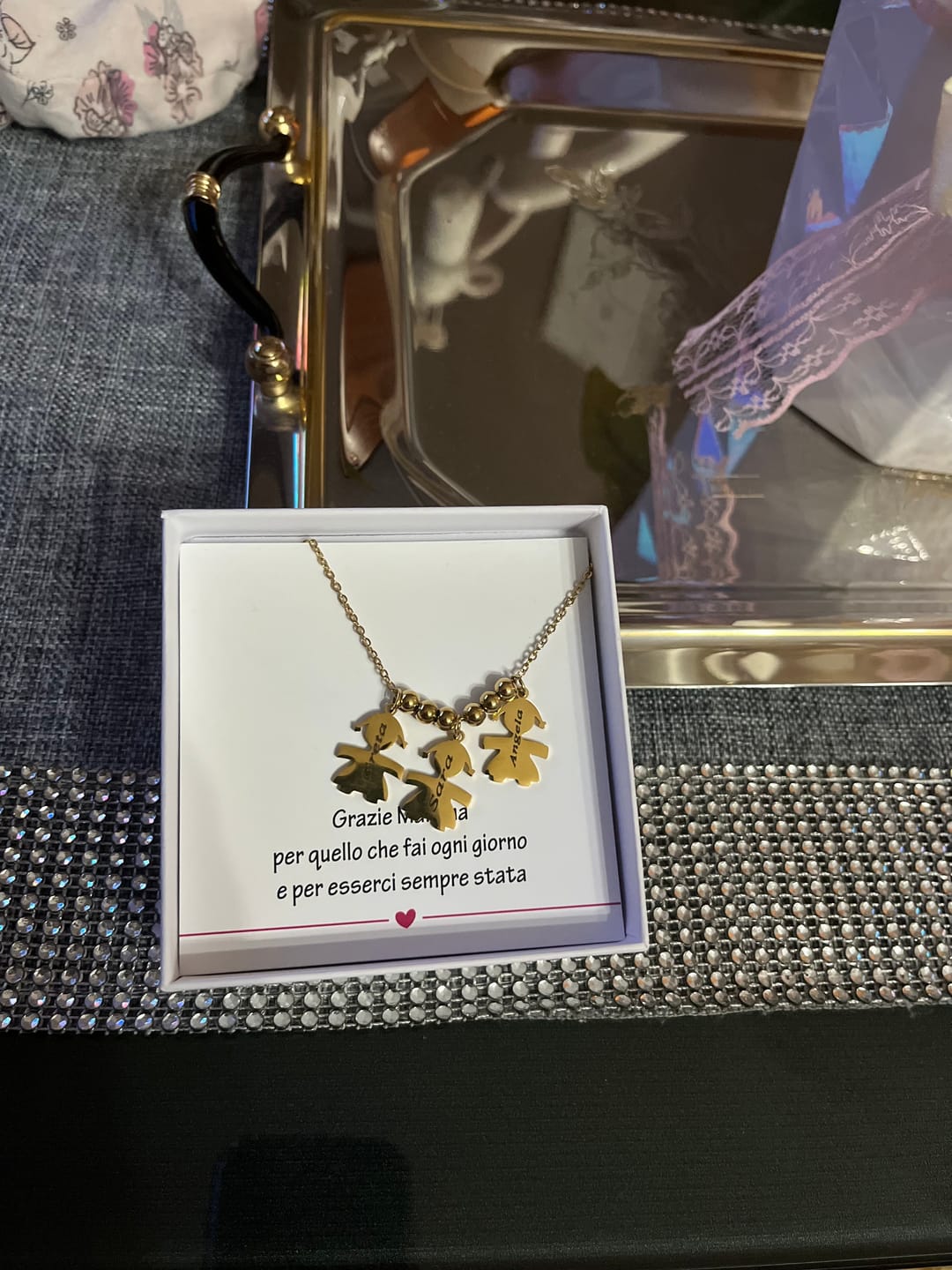 Customer photo review of Collana con bambini - I Miei Tesori