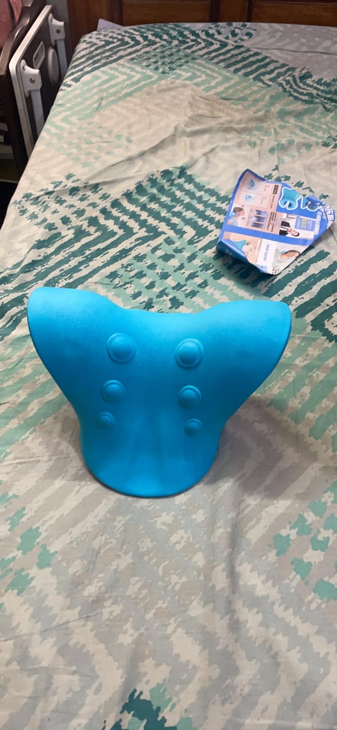 Customer photo review of NeckEase™ Cervical Neck Relaxer — Ergonomic Pain Relief Pillow
