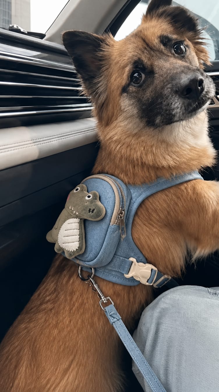 Customer photo review of WUFFLE™ Pet Backpack Harness V2