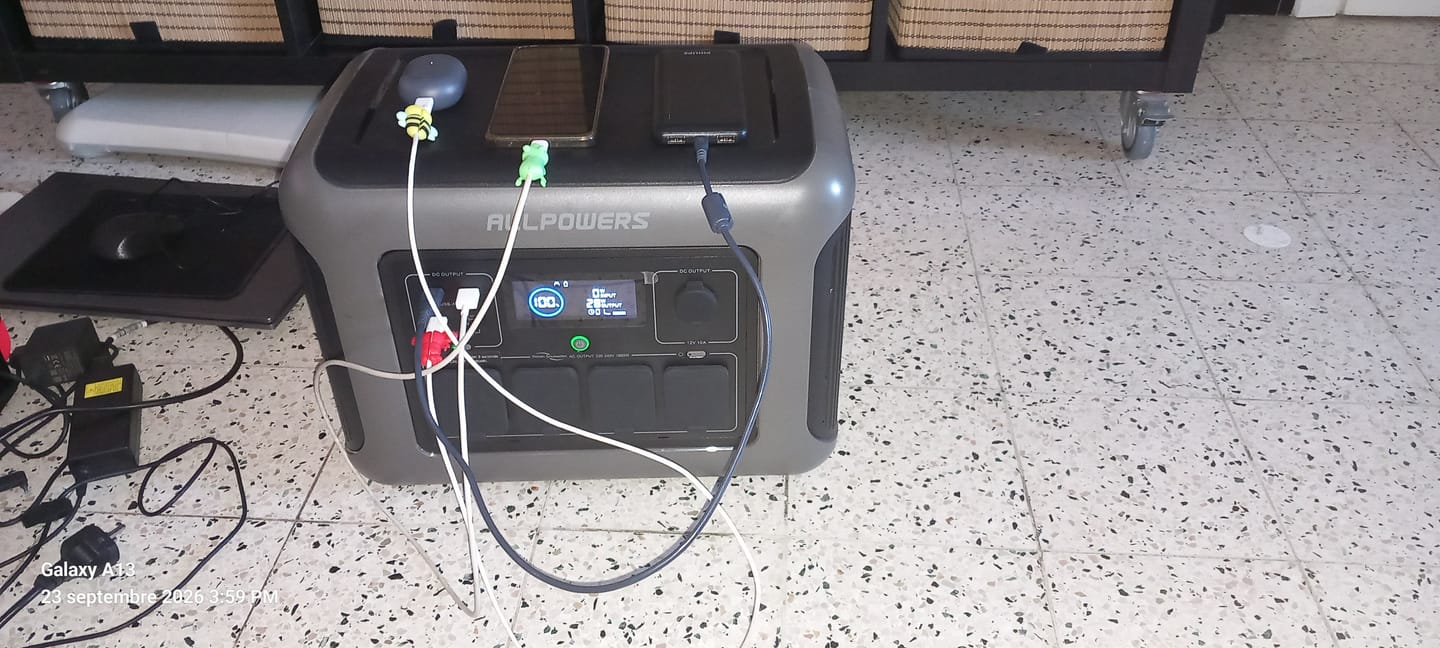 Customer photo review of ALLPOWERS R1500 LITE Station électrique portable 1600W 1056Wh