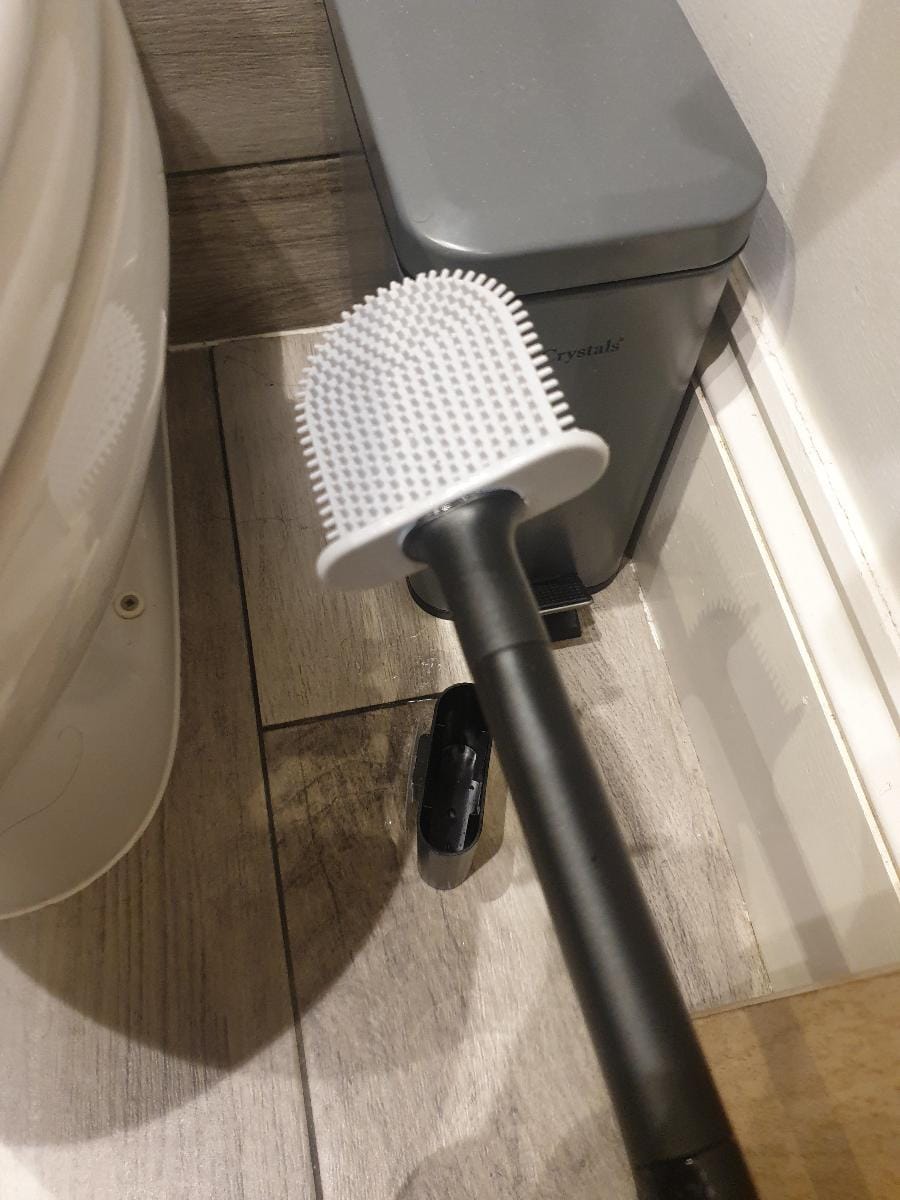 Customer photo review of Clean Silicone Toilet Brush