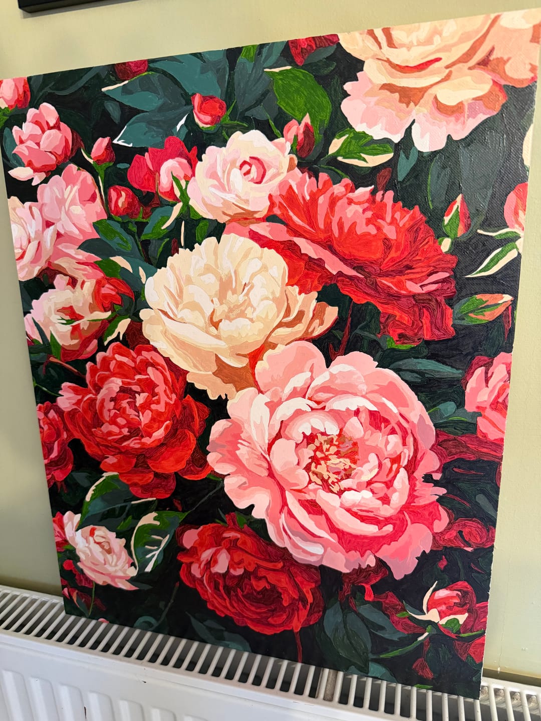 Customer photo review of Peonies | Paint by Number