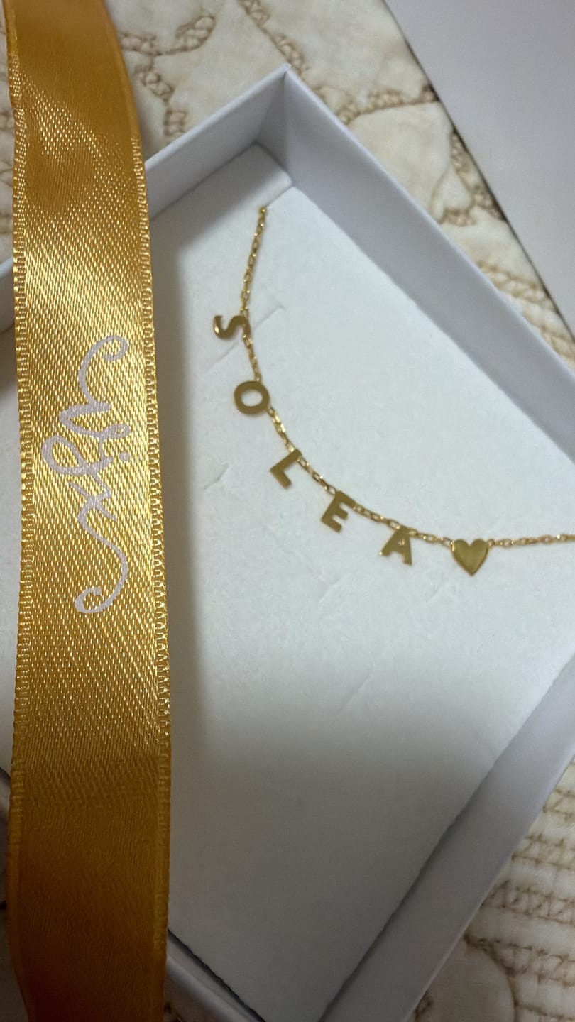 Customer photo review of Collana MINI LETTERS BASIC