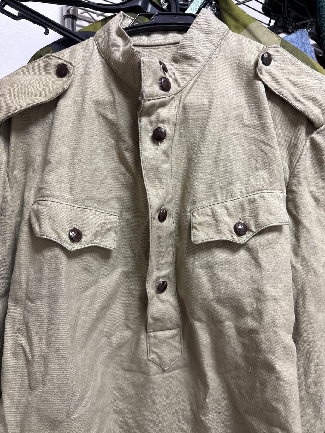 Customer photo review of Original Bulgarian army olive khaki shirt jacket combat military long sleeve