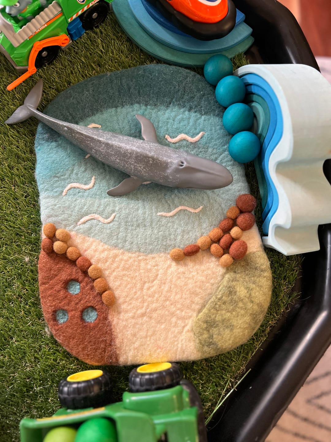 Customer photo review of Sea, Beach and Rockpool Play Mat Playscape