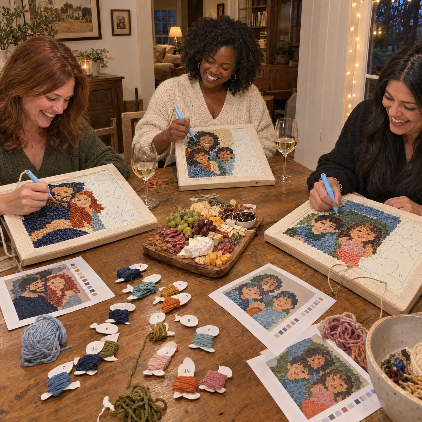 Customer photo review of Custom Punch Needle Kit - Turn Your Photo Into a Handmade Portrait