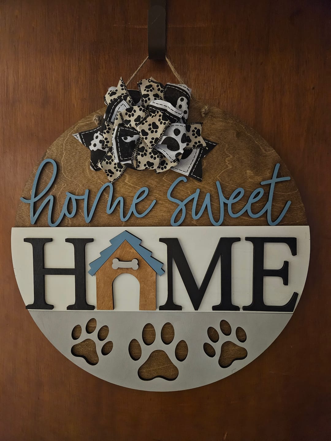 Customer photo review of Unfinished Wood Merry Elfin Christmas Door Sign Kit | Wood Craft Cutouts | 1/4" Thick |