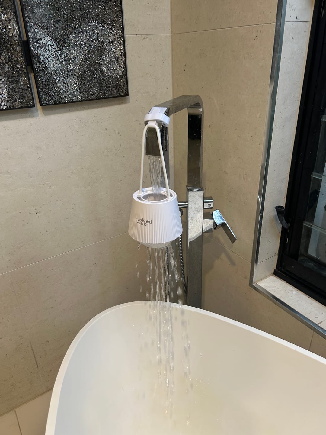 Customer photo review of Evolved H2O™ Advance Bath Filter