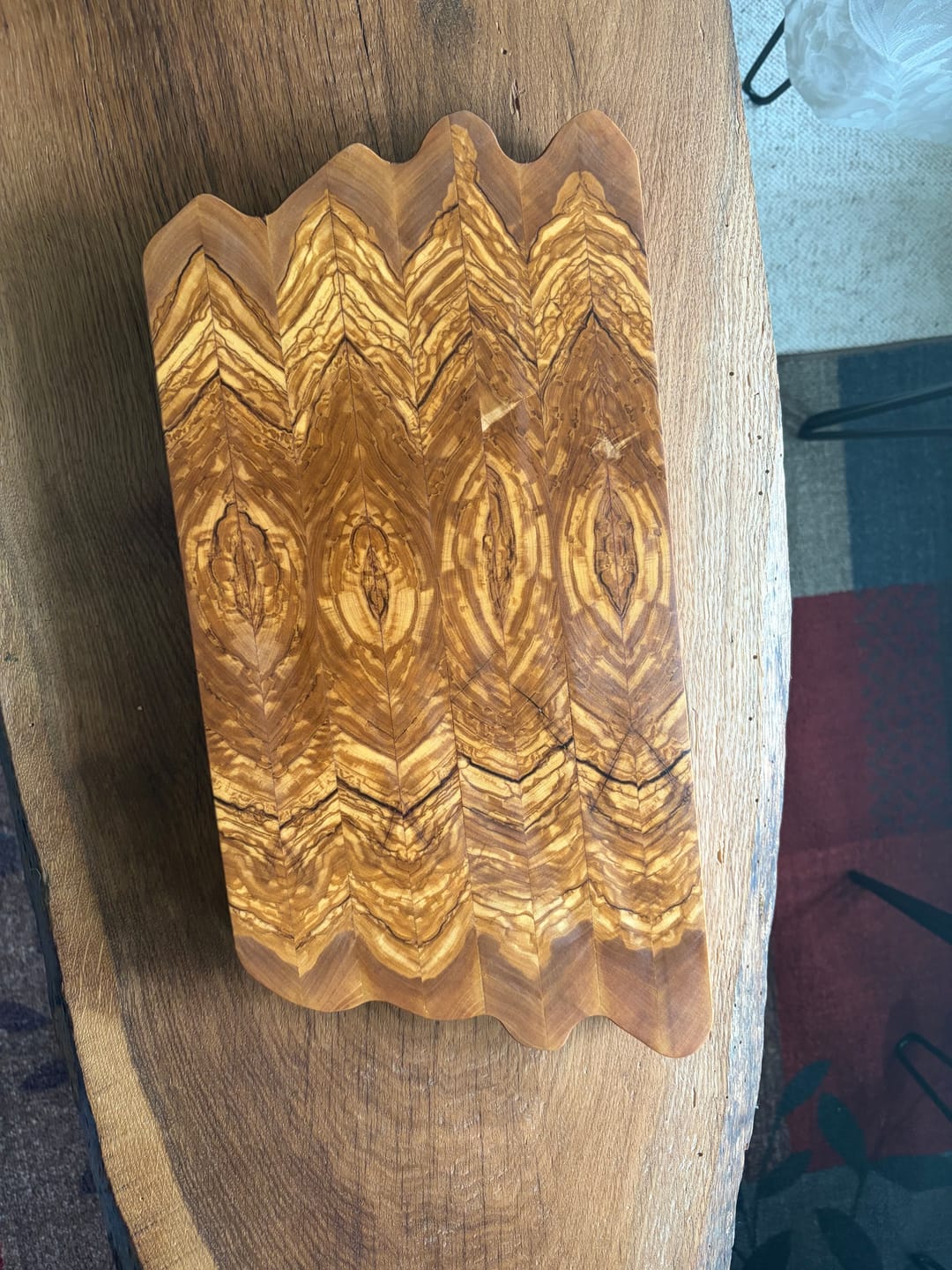 Customer photo review of Premium Cutting Board Feet - Brass/Stainless Steel/Copper
