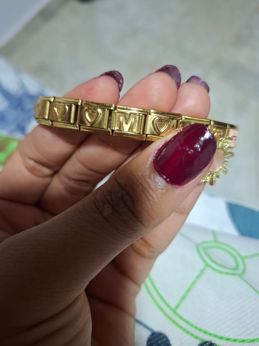 Customer photo review of Charm Letra M
