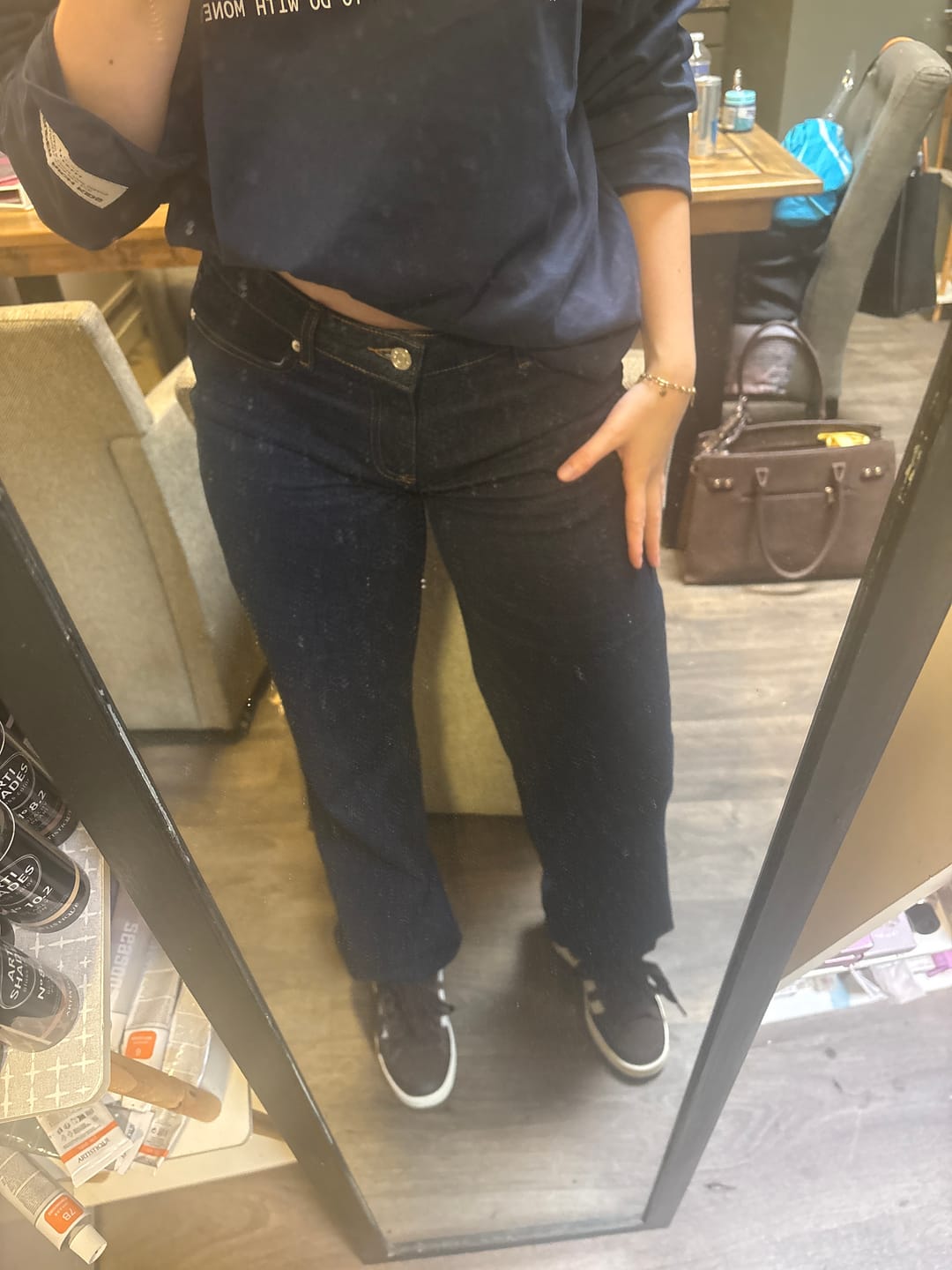 Recenzja zdjęciowa klienta dotycząca dżinsów LOGO STITCH INDIGO