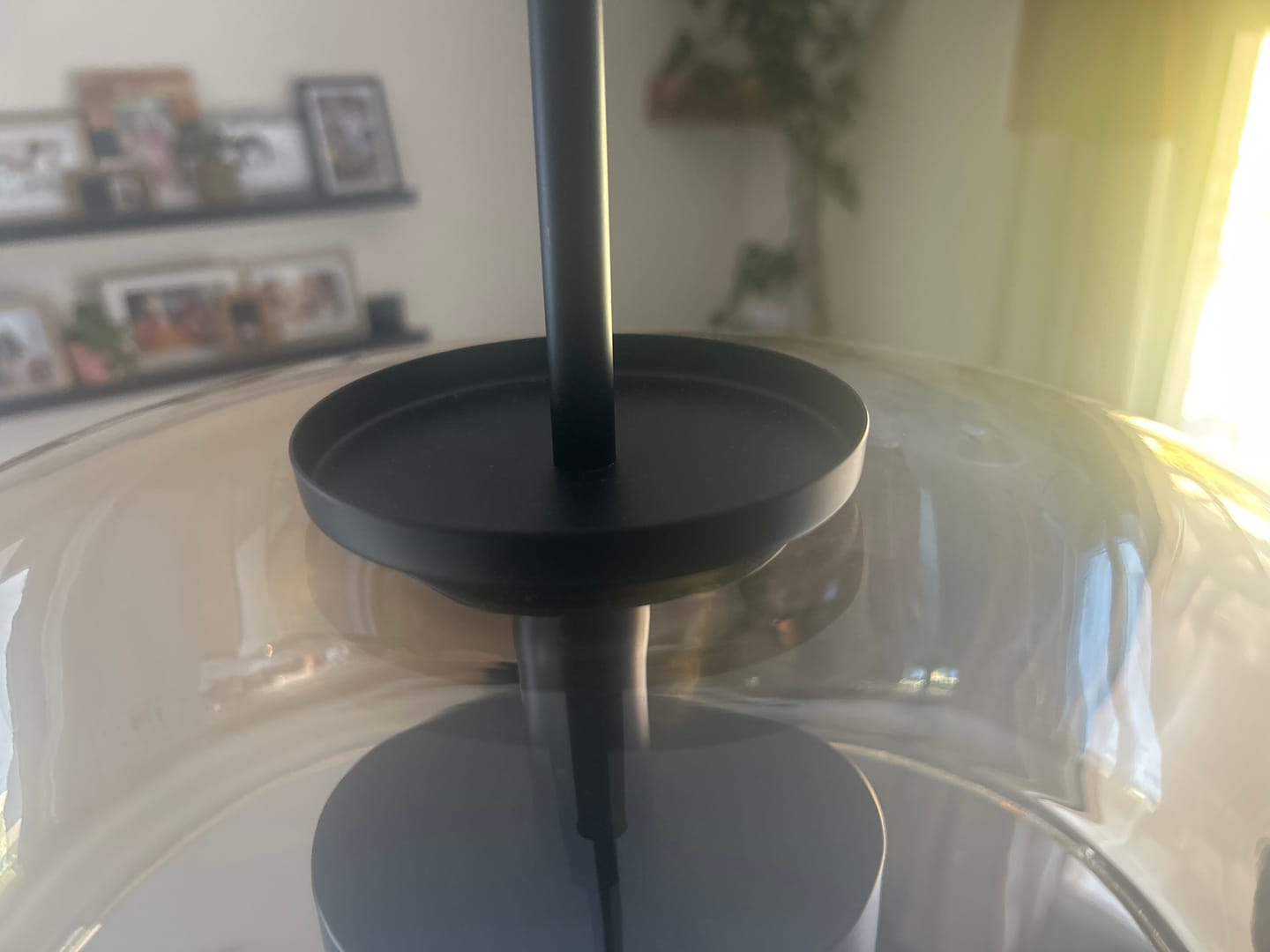 Customer photo review of Suspension moderne en verre teinté NOVA | 1 Suspension