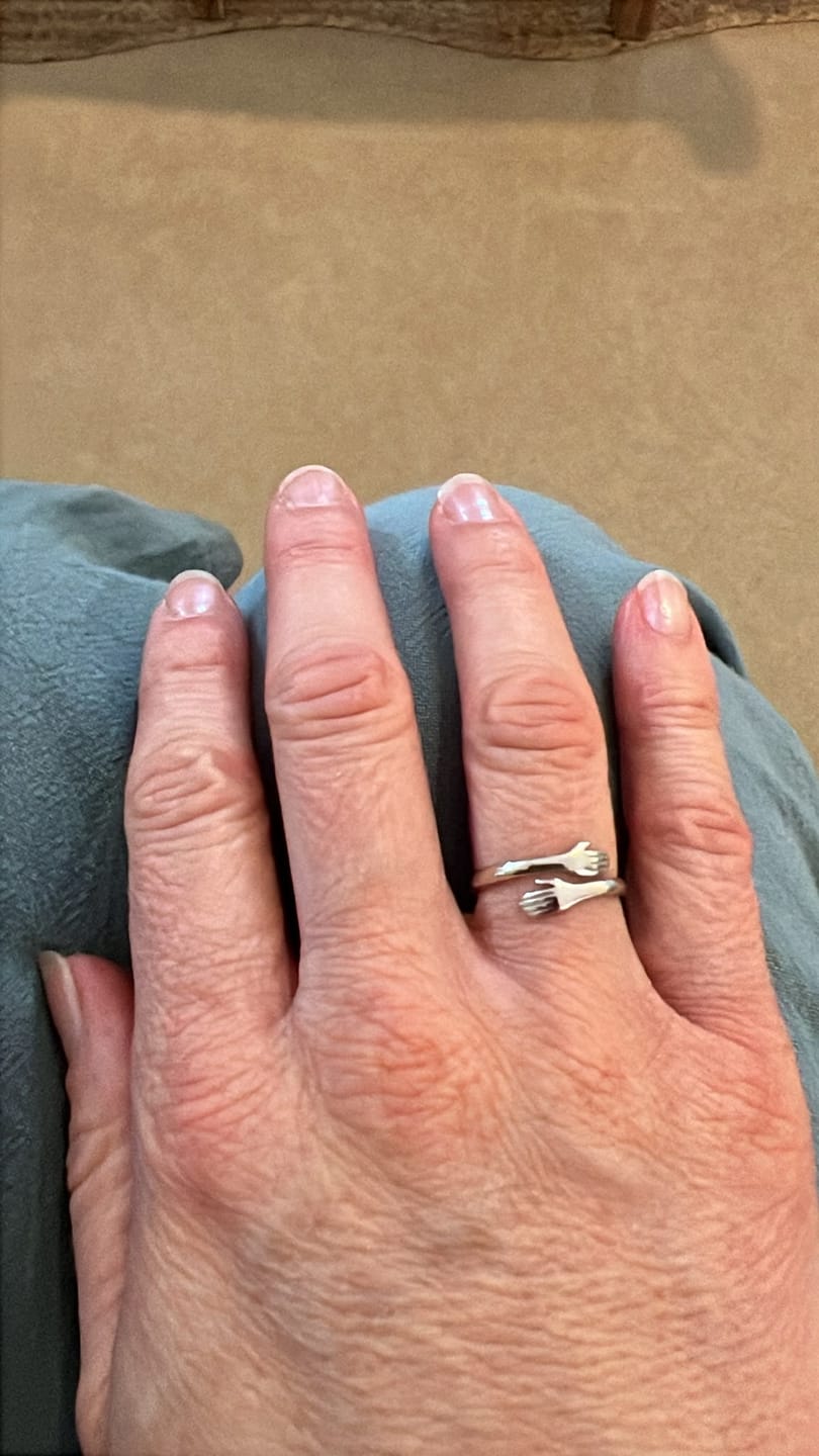 Customer photo review of The “Always With You” Hug Ring
