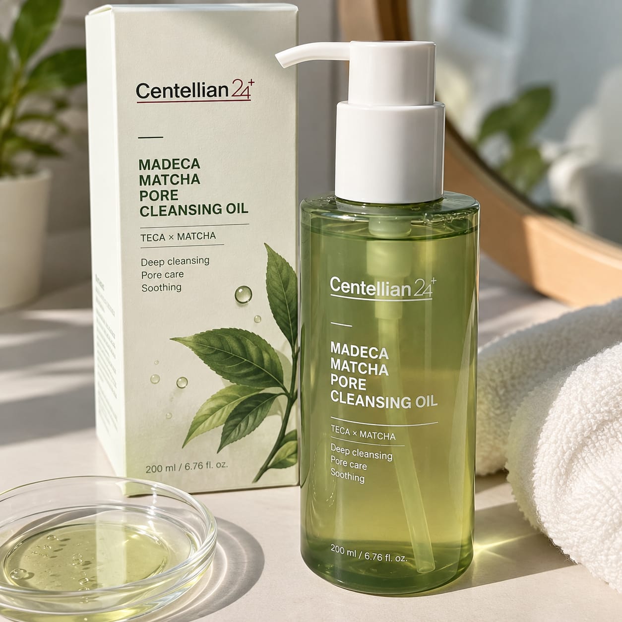 Customer photo review of Madeca Matcha Pore Cleansing Oil 200ml