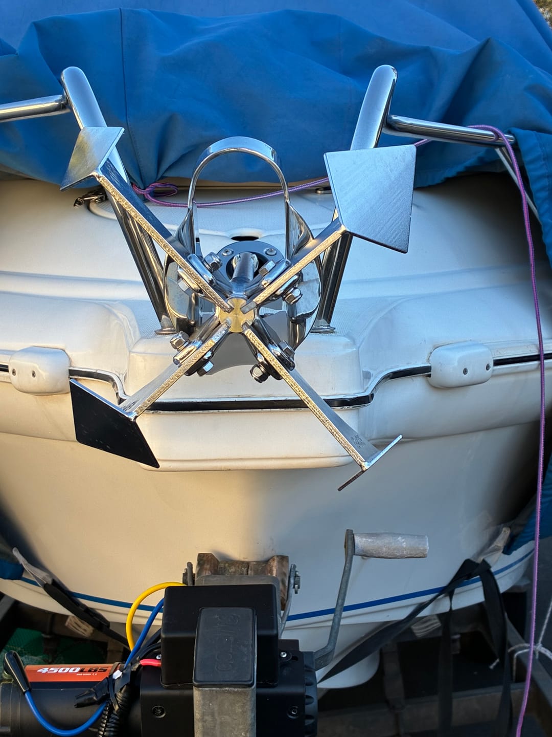 Customer photo review of All Terrain Boat Anchor for Sand, Mud & Reef | Boomer Anchors