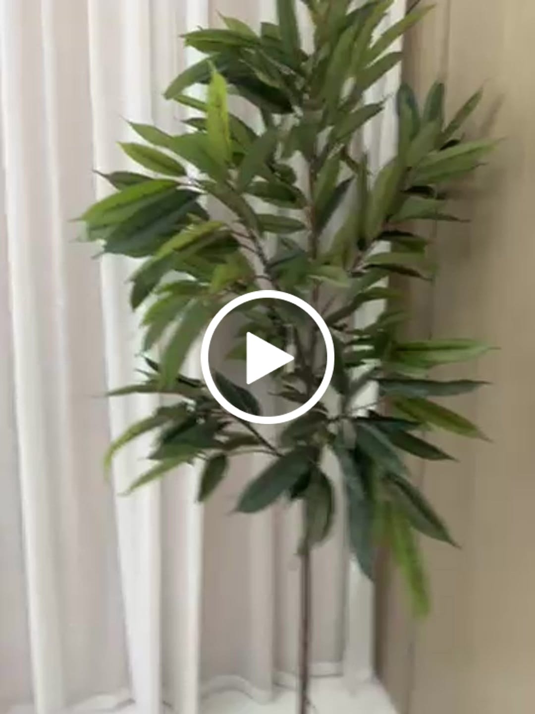 Customer video review of Handmade Decorative Artificial Tree With Plastic Pot N36020-S179